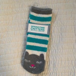 NEW Bath and BodyWorks Lounge Cat Warm Fuzzy Socks